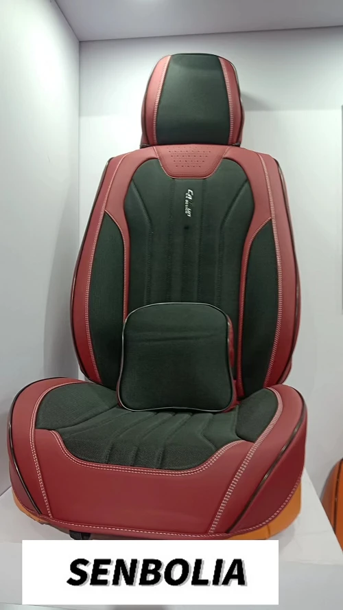 Real Leather Luxury Designer Car Seat Cushion Patchwork